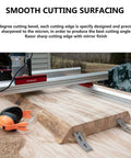 Pro Grade 3 Inch Spoilboard Surfacing Router Bit With 2 Plus 2 Carbide Blades in use with CNC machine flattening a wood slab