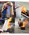 Heavy-Duty Welding Blanket For Sparks And Heat Protection, Fiberglass Fire Blanket, 10 Ft By 10 Ft in various fire scenarios