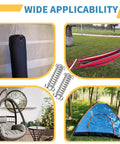Two Beefy Heavy Duty Porch Swing Springs 300Lb Each For Hammock Chairs Hanging Chairs Patio Swings And More 600Lb Total Support