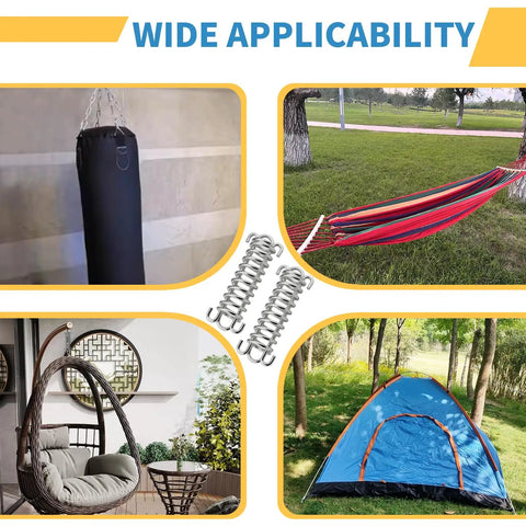 Two Beefy Heavy Duty Porch Swing Springs 300Lb Each For Hammock Chairs Hanging Chairs Patio Swings And More 600Lb Total Support