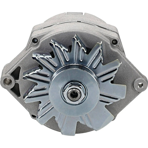 Front view of Replacement Alternator Conversion Kit For 12V 63A CW Rotation Plug And Play 1 Groove Two Point Four Eight Inch Pulley OD