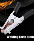 Heavy Duty 500A Welding Ground Clamp With Electroplated Copper Earth Clip on black background