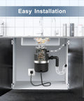 Ultra Quiet 1 HP Continuous Feed Garbage Disposal With Sound Reduction Technology Power Cord Included Stainless Steel