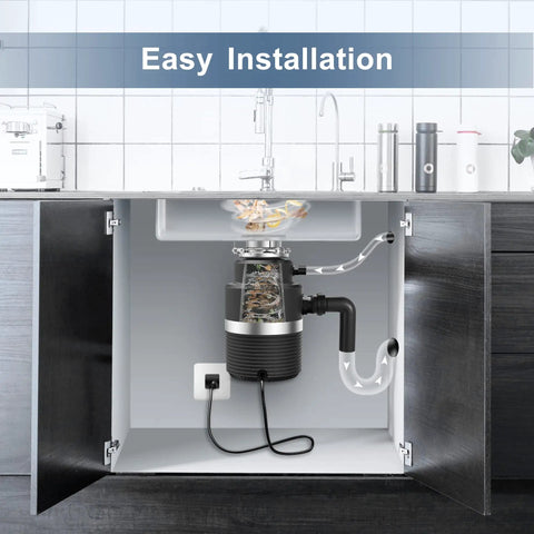 Ultra Quiet 1 HP Continuous Feed Garbage Disposal With Sound Reduction Technology Power Cord Included Stainless Steel