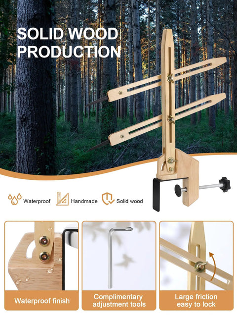 Knockout Heavy Duty Pottery Throwing Gauge And Compact Wooden Clip On Clay Measuring Stick With Hella Secure Anti Slip Base For Artists Making Smooth Repeat Forms On Wheel Or Machine