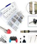 Grab And Go Compression Springs Kit 100 Pieces Assorted Metal Tower And Return Springs Set with storage box and application examples