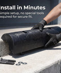 Rubber Dock Guard For Operations Semi Circular Dock Protector installed on concrete ledge