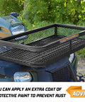 Heavy Duty ATV Front Cargo Basket With Mounting Kit 36 Inch Long 17 Inch Wide 6 Inch High Steel Mesh Rack for outdoor use