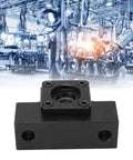 Premium Ball Screw End Support Kit With High Rigidity Bearing Blocks For SFU1604 1605 1610 Leadscrew Systems For Crazy Fast Machining And Reliable DIY CNC Performance, black carbon steel bearing block