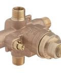 Temptrol Brass Pressure Balancing Tub And Shower Valve With Built In Service Stops For Smooth Water Control One Half Inch NPT