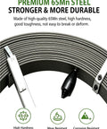 Hardcore Manganese Steel Drain Auger Tape For Yanking Out Gnarly Pipe Clogs Tough As Nails Highly Resistant To Bending Professional Plumbing Essential Tool with premium 65Mn steel.