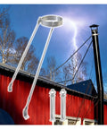 Heavy Duty Roof Chimney Support Bracket Made From Hella Durable 304 Stainless Steel Featuring Fully Adjustable Arms for secure weatherproof setup.