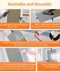Steps to clean 2-Pack 20x20x1 MERV 8 Reusable Washable Electrostatic Air Filters for HVAC and AC with aluminum frame