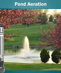 Heavy Duty Workhorse One Half Horsepower 115 Volt Submersible Cistern Effluent Pump with stainless steel finish by the pond