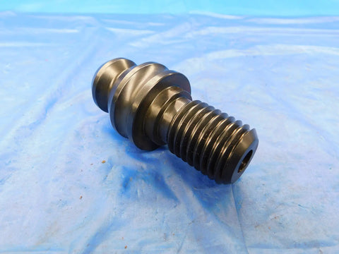 Top Notch 45 Degree Ansi Style Retention Knob And Pull Stud Designed For Heavy Shop Work With Smooth Coolant Flow, side view, metallic finish.