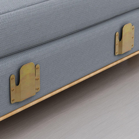 Two Pairs Universal Sectional Sofa Interlock Connectors Iron Bracket Hardware for easy connection installed on sofa