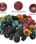 100 Pcs 1 Inch Buffing Polishing Wheel Set For Rotary Tools With One Eighth Inch Shank Includes 5 Grits 80 150 240 400 600 Pro