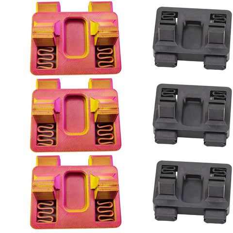Premium Six Pack Solder Helper Fixtures For Electric Wire Welding in black, red, gold, two compact clamp sizes for precise assembly.