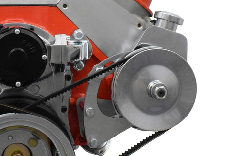 Beefy Big Block Chevy BBC Alternator And Power Steering Pump Bracket Kit For Electric Water Pump USA Made Billet Aluminum