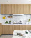 Kitchen cabinets with Brown Wood Contact Paper Peel And Stick 24 Inch By 354 Inch Self Adhesive Wood Look Wallpaper, modern design.
