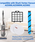 Soft Brush Roll Replacement And Filter Kit For Vertex DuoClean PowerFin Upright Vacuum AZ2002 AZ2000 AZ2000W product image