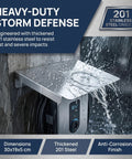 Heavy Duty Outdoor Charger Rainproof Cover Keeps Your EV Station Secure When Weather Beats Down Universal Stainless Steel Electric Box Protector. Thickened 201 steel protects from rain.