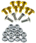 Bolts and nuts from Xtreme Mulching Kit for 54 Inch Decks With Three Mulching Blades Plug and Mounting Hardware For Ultima ZTX Series Zero Turn Mowers OEM Part 19B70065100 Replacement