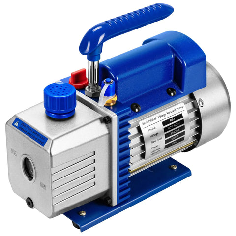 Pro Grade 3.5 CFM Single Stage HVAC Vacuum Pump For Auto AC Systems 1/4 HP Compatible With R134a R410a R22 R12 R502 Resin Degassing
