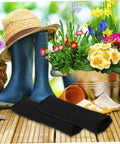 Heavy Duty Cut Resistant Arm Sleeves Built Tough For Serious Yard And Mechanic Jobs Deliver Rock Solid Forearm Protection That Truly Holds Up Through Long Days In Matte Black beside gardening gear.