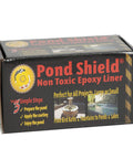 Sky Blue Non-Toxic Pond Shield Epoxy Paint 1.5-Quart packaging showing labels and product details.
