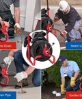 Built Tough Auto Feed Electric Drain Auger for floor, sewer, and garden drains with 75 ft cable and portable design.
