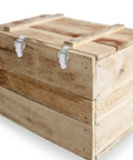 Crate secured with 304 Stainless Steel Spring Loaded Right Angle Hasps Toggle Latch Kit for Tool Box Hood Locking