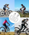 Heavy Duty Bike Pedal Extenders 1 Pair Steel Bicycle Pedal Adapters Extend 20mm for Nine Sixteenth Inch Spindle displayed with cyclists