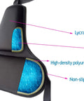 Ultra Firm Gel Foam Lumbar Support Cushion For Lower Back Pain Relief, showing gel and foam material details for ergonomic use.