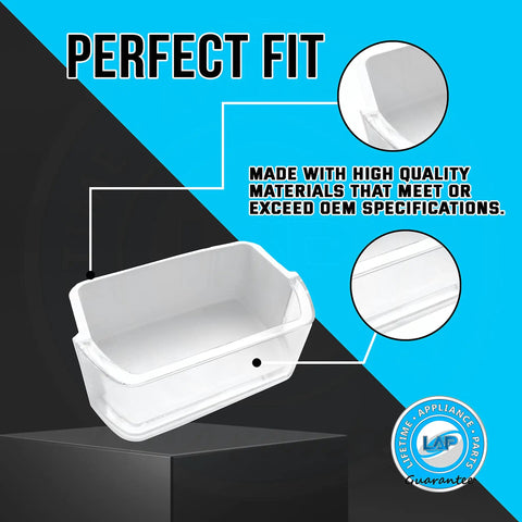 Door Shelf Bin Replacement DA97-12935A For Refrigerator Models RF220NCTABC RF220NCTASP RF220NCTASR highlighted with text 'Perfect Fit'.