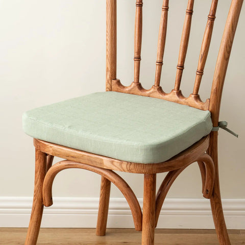 Comfy Cozy Dining Chair Cushions Set Of 4 With Ties For Indoor And Outdoor Use Non Slip Backing Machine Washable Removable Covers