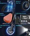 Features of Two Seater Fat Tire Ebike With Front Basket And Rear Seat, 1000W Peak Power, 48V 13Ah Battery, City Commute Electric Bike