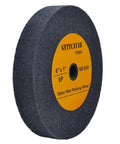 Nylon Fiber Deburring Wheel For Bench Grinder, Silicon Carbide Abrasive Polishing Wheel, 6 Inch Diameter By 1 Inch Thick With Five Eighths Inch Arbor, 180 Grit, Fits Most Grinders For Buffing Metal Stone Wood And Jewelry