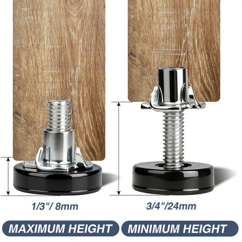 16 Pack Adjustable Furniture Levelers Heavy Duty Leveling Feet For Table Desk Chair Cabinet Dresser Outdoor Patio