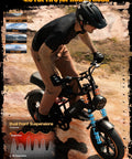 Person riding Beast Level Fat Tire Electric Bike For Adults With 1500W Peak Motor All Terrain Dual Suspension on rough terrain