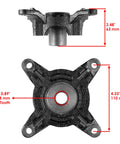 Front Left And Right Wheel Hub With Bearings And Complete Hardware Kit For Polaris Ranger 700, top and bottom views, showing dimensions.