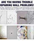 Examples of wall damage including cracks, nail holes, and graffiti suitable for Two Piece Drywall Repair Kit With Wall Patch Paste Scraper And Sandpaper Quick Crack Filler DIY Home Fix Patch Paste Repair Kit For Plaster Walls Mending Agent For Seamless Repairs.