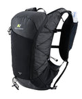 Lightweight Hydration Backpack For Runners With 12L Capacity, Breathable Mesh Back Panel, Two 500ml Soft Flasks, Black Side View
