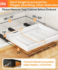 Make Kitchen Storage A Cinch With This Expandable Pull Out Organizer Featuring Full Extension Roll Out Slides And Raised Pads For Framed Units Organize Pots Slick And No Sweat, measuring 21x15 inches.