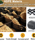 Permeable Gravel Ground Grid Driveway Stabilization System Paver in HDPE material with honeycomb design and drain holes