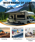 RVs powered by Rugged 24V 100Ah LiFePO4 Battery With 100A BMS Delivers 2560Wh Of Power Built For 15000 Plus Deep Cycles