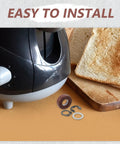 Bread Maker Pan Seal Kit Replacement Parts With Stainless Steel Flat Washer And Spring Steel E Clip For Bread Maker Machine, Easy Maintenance And Leak Prevention For Home Bakers And Small Bakery Setups, bread maker with seal kit
