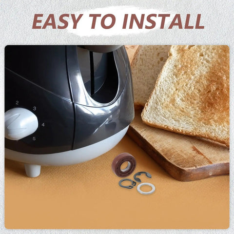 Bread Maker Pan Seal Kit Replacement Parts With Stainless Steel Flat Washer And Spring Steel E Clip For Bread Maker Machine, Easy Maintenance And Leak Prevention For Home Bakers And Small Bakery Setups, bread maker with seal kit