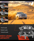 Two Front Wheel Bearing and Hub Assemblies Set 5 Lug For Toyota Camry 2018 To 2024, RAV4 2019 To 2023, high-load capacity