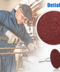 Worker using 150 Piece 2 Inch Die Grinder Sanding Disc Set With 36 60 80 Grits For Surface Prep Sanding Grinding Polishing And Burr Removal